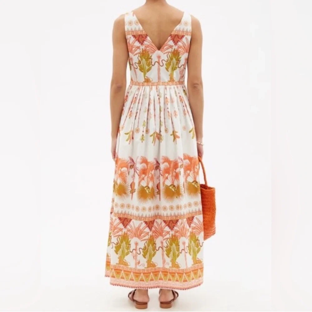Le‎ Sirenuse Julia Winter Garden Cotton Maxi Dress - Picture 2 of 13